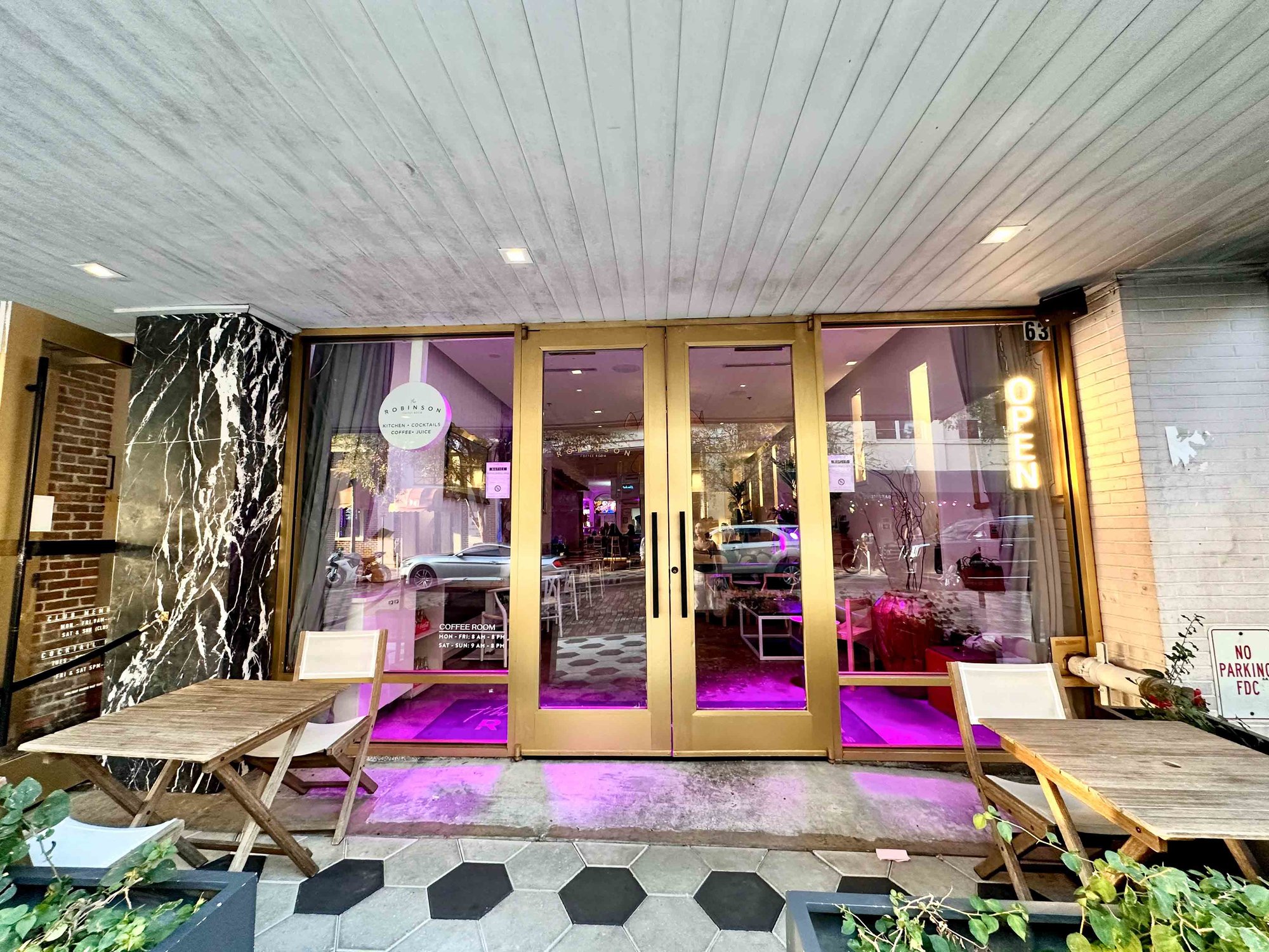 gold doors to entrance